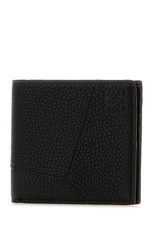 Black leather Puzzle wallet Black LOEWE (C510302X23)
