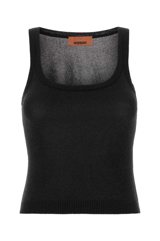 Black viscose tank top MISSONI (DC26SK01BK01H3)