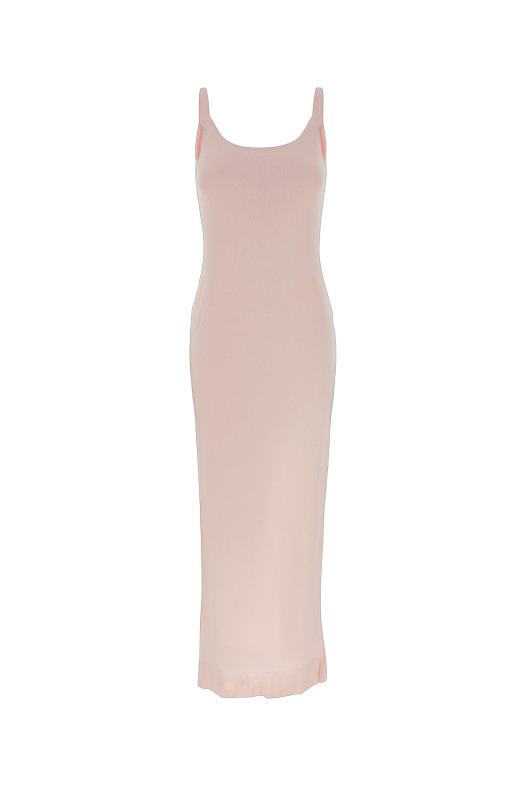 ПЛАТЬЕ S NUDE-ЭФФЕКТОМ ДЛИНЫ МИДИ ОТ JACQUEMUS (DRW00845AK00323)