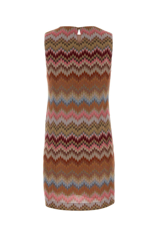 Мини-платье из вискозы с вышивкой MISSONI (DS26SG2ABR014T)