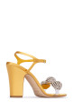 Туфли на каблуке Yellow MANOLO BLAHNIK (ELHOB4221513)
