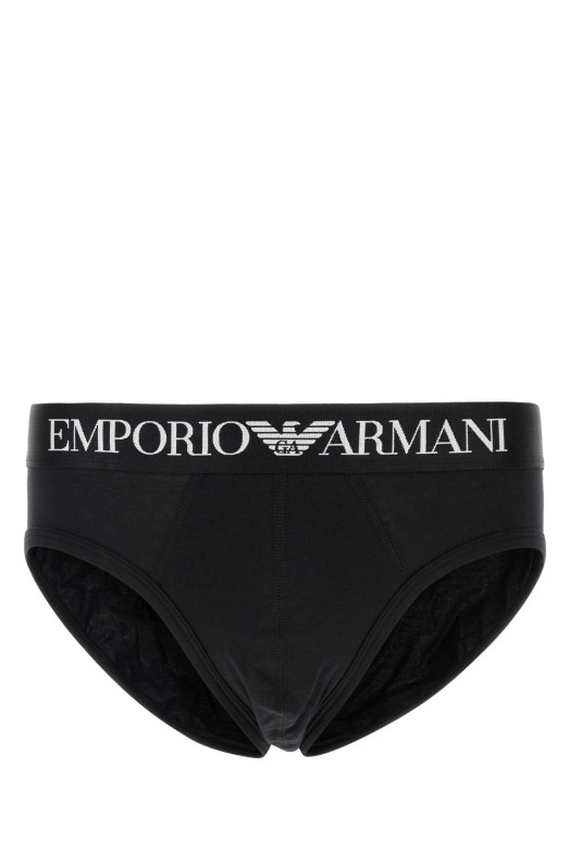 Black stretch cotton brief EMPORIO ARMANI (EM000230AF14133)