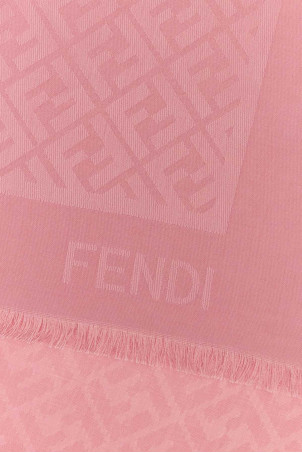 Pink silk blend scarf FENDI (FXT069AJW7)