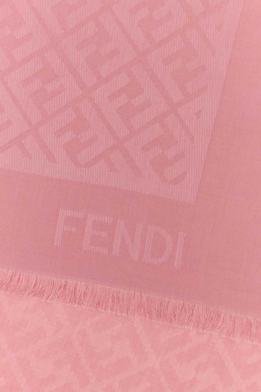 Pink silk blend scarf FENDI (FXT069AJW7)