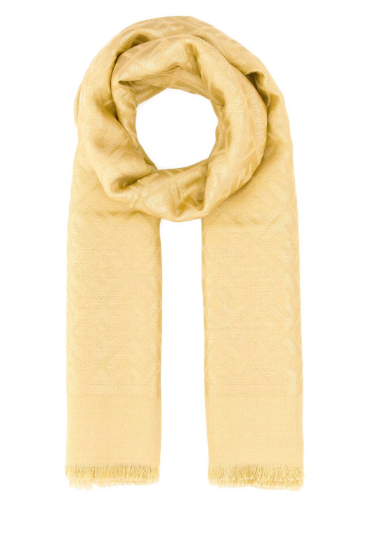 Yellow silk blend scarf FENDI (FXT069AJW7)