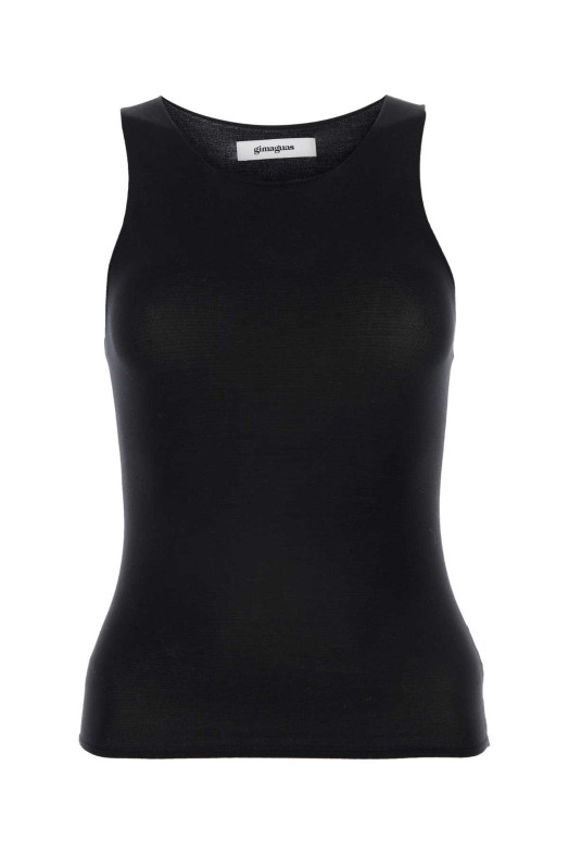 Black nylon Galu tank top Black GIMAGUAS (GALUTOP)