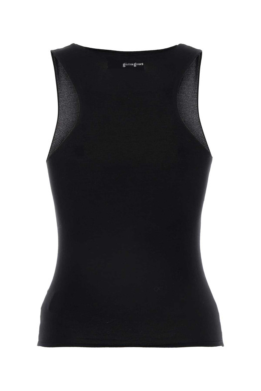 Black nylon Galu tank top Black GIMAGUAS (GALUTOP)