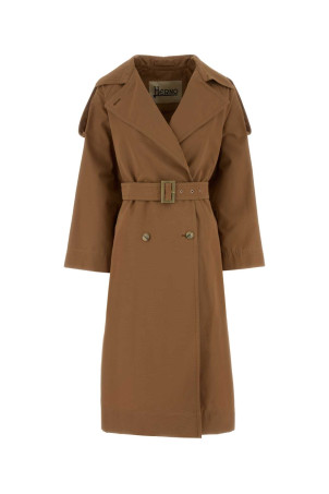 Brown cotton blend trench coat HERNO (IM000203D13297)