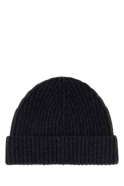 Black cashmere beanie hat Black LOEWE (KSA9OT1X01)