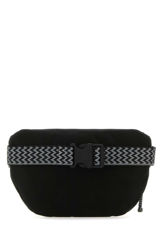 Black nylon Curb belt bag LANVIN (LMBGIB00DAVIA23)