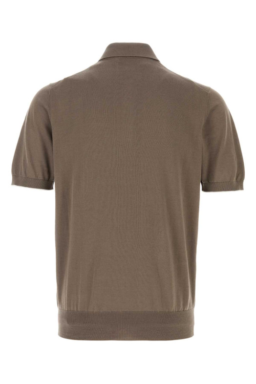 Mud cotton polo shirt BRUNELLO CUCINELLI (M29800125)