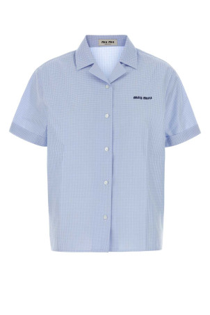 Embroidered cotton shirt MIU MIU (MK2048SOOO197I)
