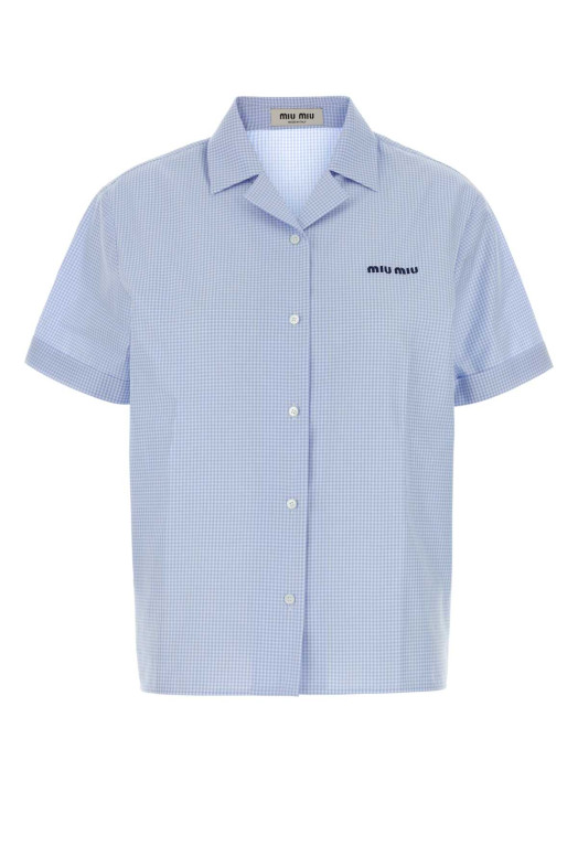 Embroidered cotton shirt MIU MIU (MK2048SOOO197I)