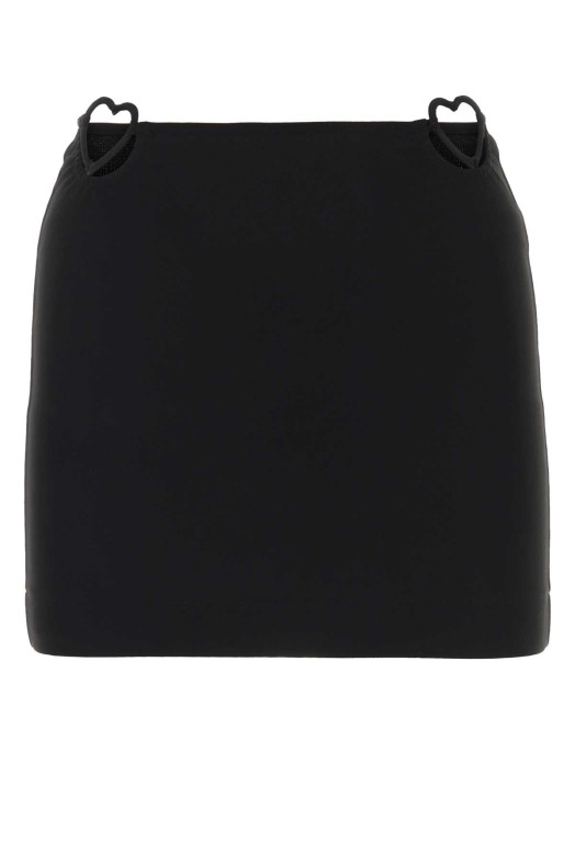 Black viscose blend mini skirt Black NENSI DOJAKA (NDSS23SKT020)