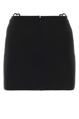 Black viscose blend mini skirt Black NENSI DOJAKA (NDSS23SKT020)