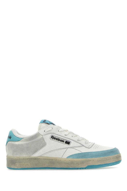 Two-tone leather and suede Club C sneakers REEBOK (RMIA011C99LEA005)