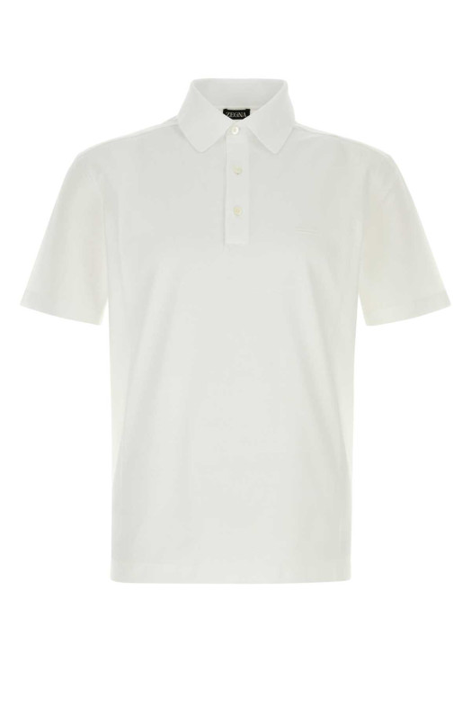 White piquet polo shirt ZEGNA (RUH348A3H794)