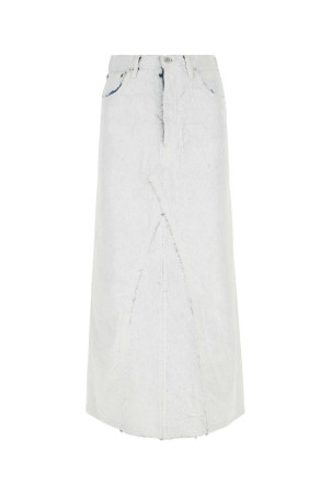 White denim skirt MAISON MARGIELA (SI0MA0003S30561)