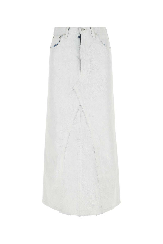 White denim skirt MAISON MARGIELA (SI0MA0003S30561)