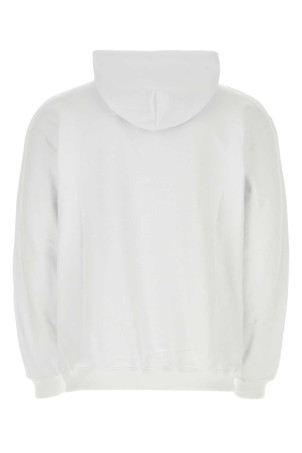 White cotton blend oversize sweatshirt White VTMNTS (VL16HD100W)