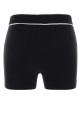 Black stretch cotton shorts MARINE SERRE (WSH017ACJER0011)