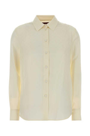 White crepe shirt GUCCI (798725ZAISQ)