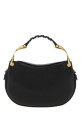 Black leather mini Wishbone handbag Black ALEXANDER MCQUEEN (8746101HBCA)