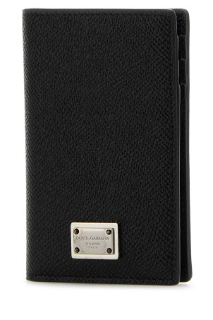 Black leather card holder Black DOLCE & GABBANA (BP3323AG219)