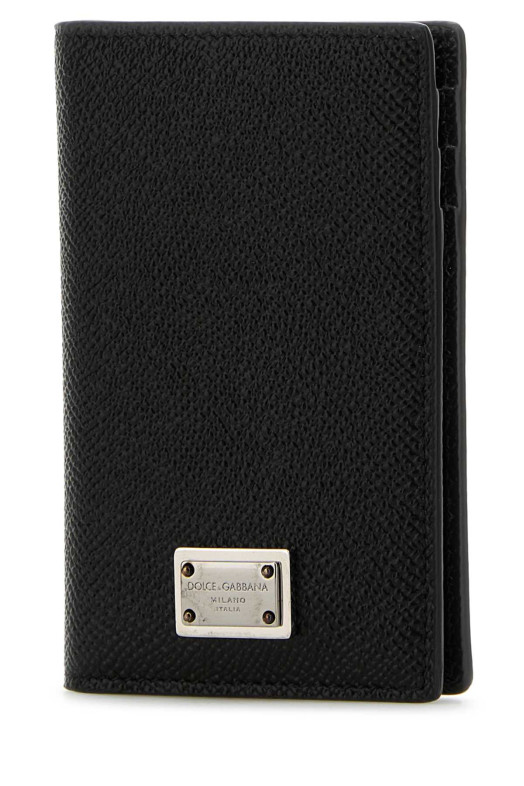 Black leather card holder Black DOLCE & GABBANA (BP3323AG219)