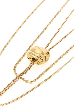 Gold metal ChloÃ© Sculpt necklace CHLOE (CH26AJN04CB7)