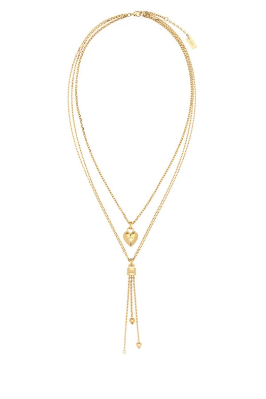 Gold metal ChloÃ© Mini Paddington necklace CHLOE (CH26AJN06CB7)