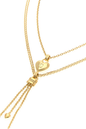 Gold metal ChloÃ© Mini Paddington necklace CHLOE (CH26AJN06CB7)