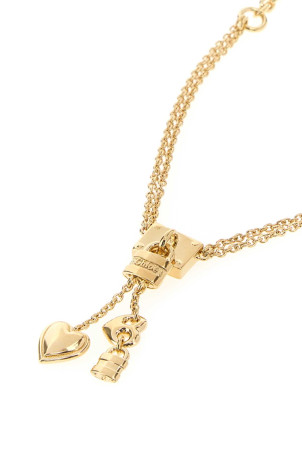 Gold metal ChloÃ© Mini Paddington necklace CHLOE (CH26AJN07CB7)