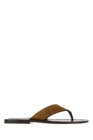 Biscuit suede Dan thong slippers THE ROW (F2166L805)