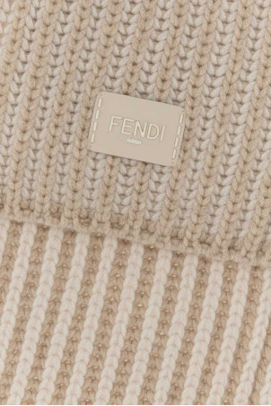 Sand wool blend scarf FENDI (FXT459AYKN)