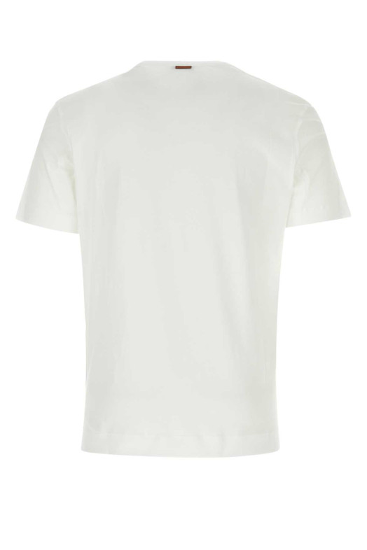 White cotton t-shirt ZEGNA (RE7360A5B760)