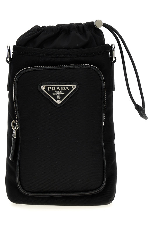 Re-Nylon smartphone holder Black