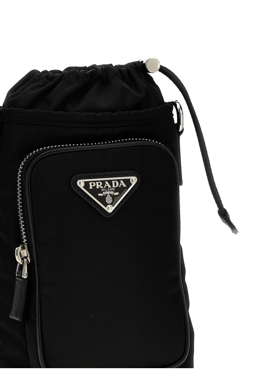 Re-Nylon smartphone holder Black