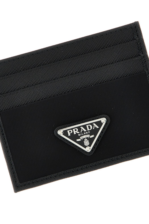 Картодержатель Re-Nylon Saffiano, черный PRADA 2MC0252DMHF0002
