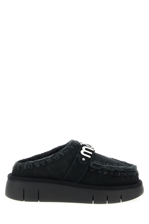 'Bounce clog' sabots Black