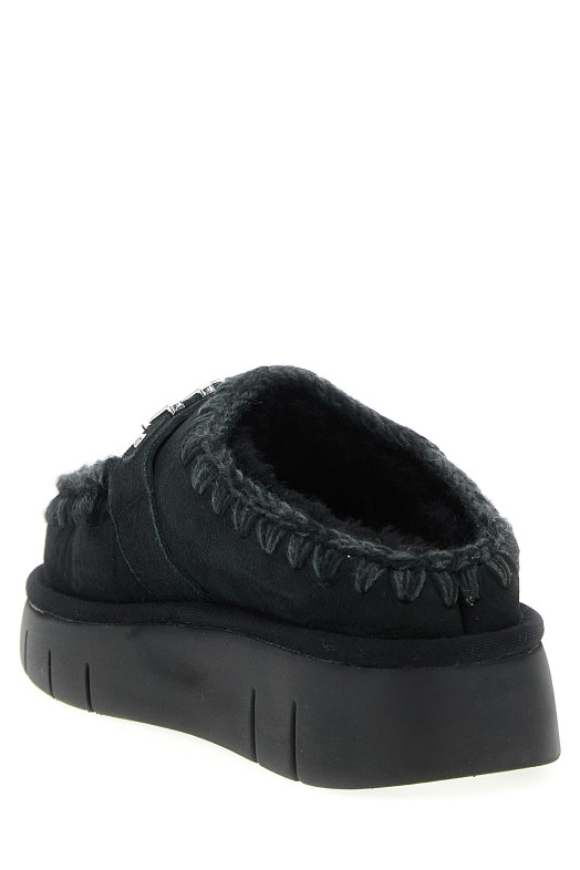 'Bounce clog' sabots Black