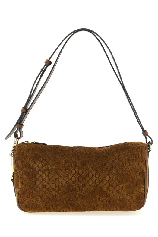 'Gucci Half Horsebit' medium shoulder bag Brown