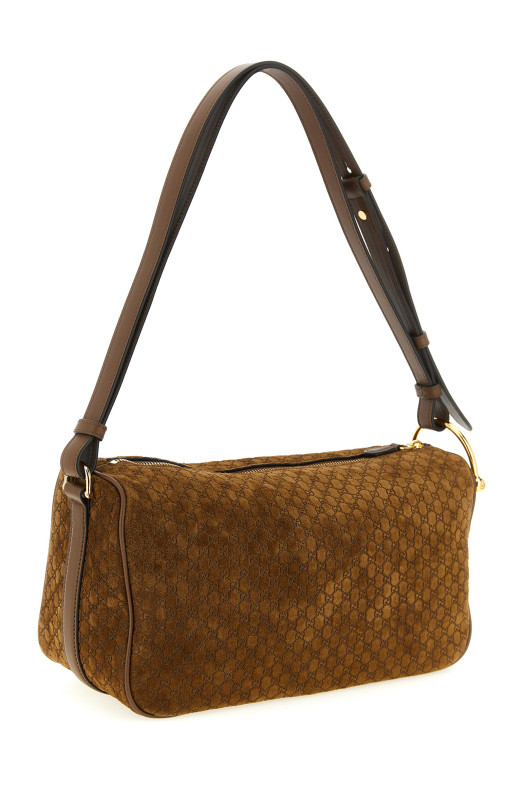 'Gucci Half Horsebit' medium shoulder bag Brown