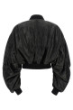'Secchia Cropped Flight' bomber jacket Black