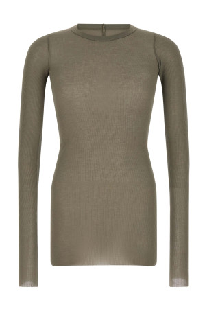 'Rib LS T' T-shirt Gray