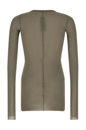 'Rib LS T' T-shirt Gray