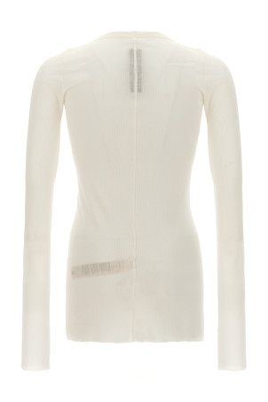 'Rib LS T' T-shirt White