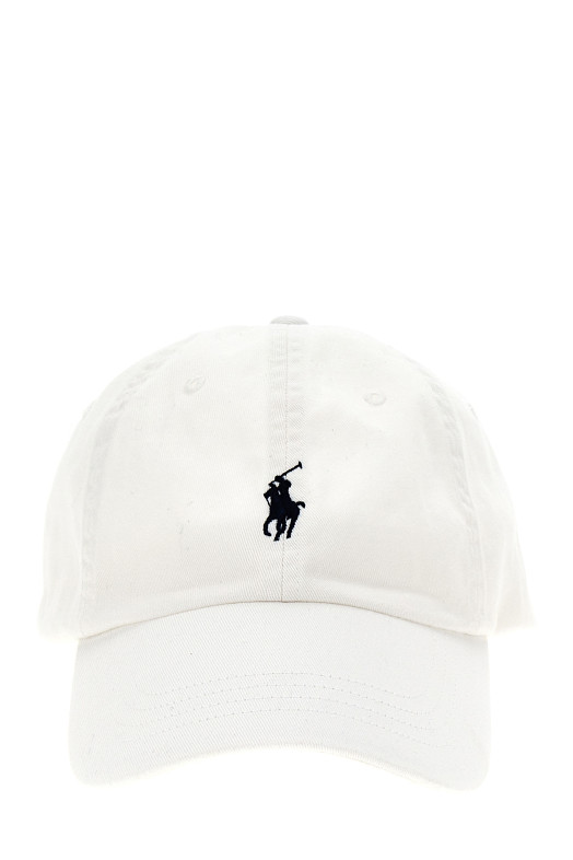 Кепка с вышитым логотипом, белая POLO RALPH LAUREN 710548524011