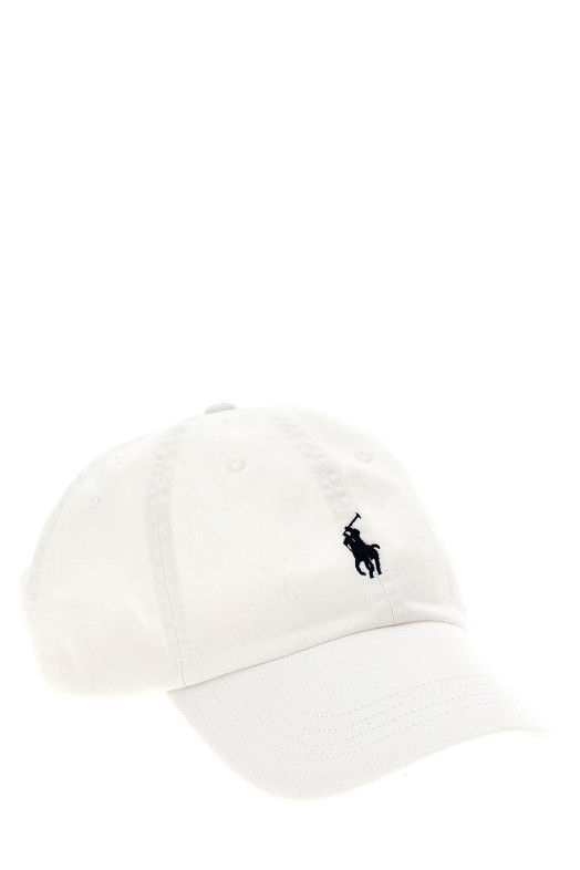 Кепка с вышитым логотипом, белая POLO RALPH LAUREN 710548524011