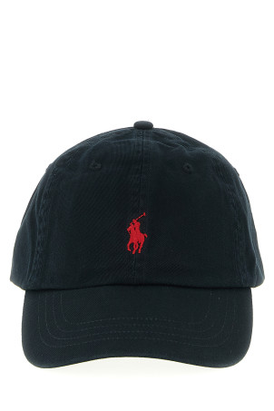 Кепка с вышитым логотипом, черная POLO RALPH LAUREN 710548524012